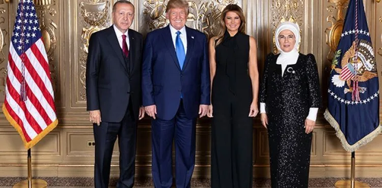 Cumhurbaşkanı Erdoğan, Trump tarafından verilen resepsiyona katıldı
