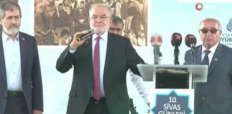 Hemşehrileri Karamollaoğlu'nu protesto etti