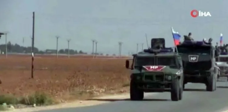 Suriye'de devriye gezen Rus polisinin görüntüleri yayınlandı