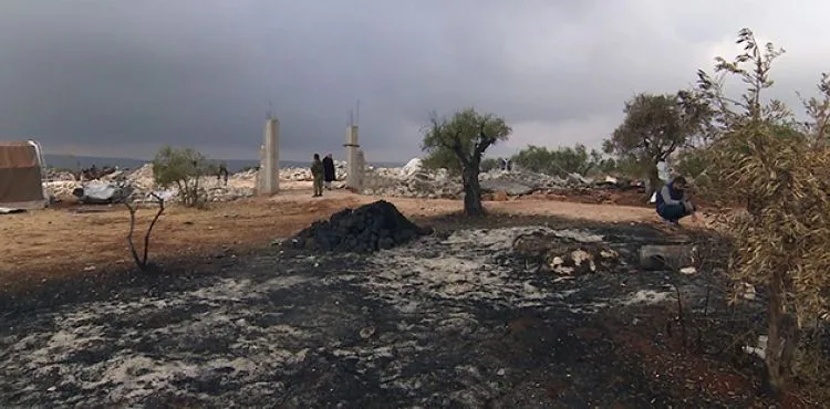 Bağdadi'nin öldüğü yer görüntülendi.