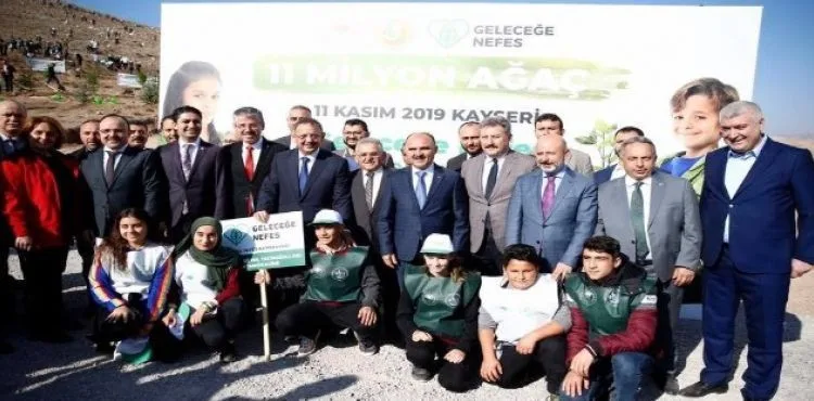 Kayseri'de 487 bin 500 fidan toprakla buluşturulacak