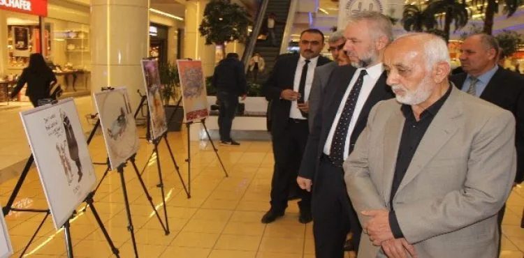 'Çizgilerle Yemen' Sergisinin ikincisi Kayseri'de açıldı.