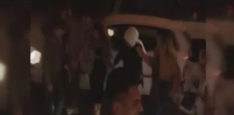 Asker uğurlamasında ortalığı birbirine kattılar