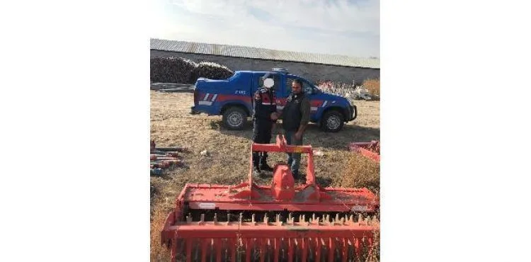Toprak işleme aletini çalan bir kişi yakalandı