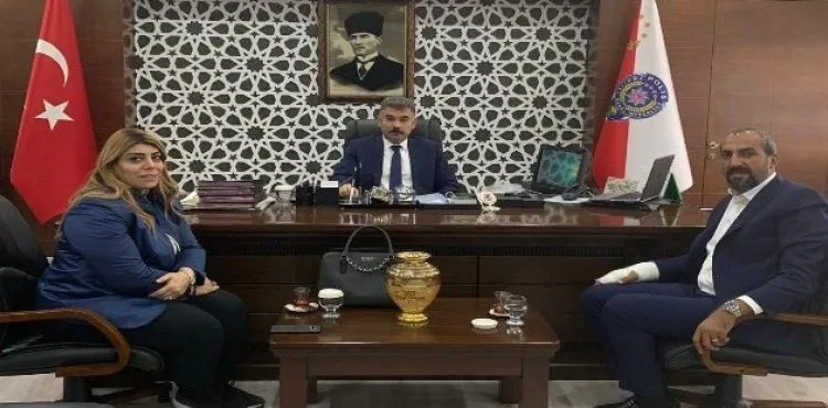 Kayserispor Başkanı, Emniyet Müdürü'nü ziyaret etti.