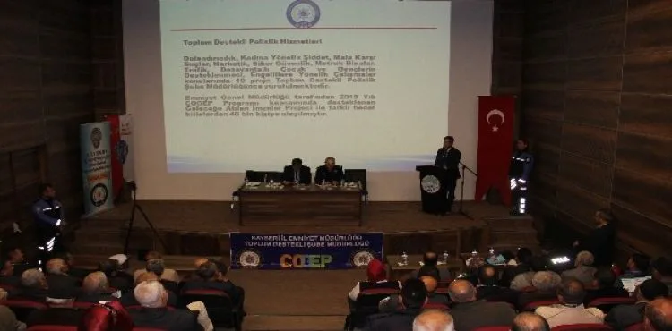 Melikgazi İlçesinde Sorumluluk Alan Huzur Toplantısı Düzenlendi