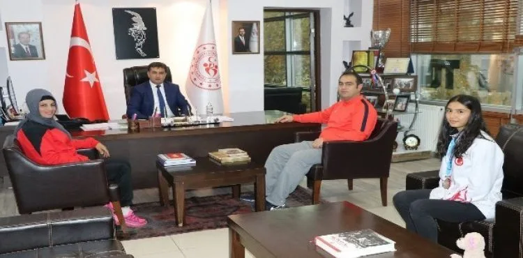 Avrupa İkincisi Taekwondocudan Eskici'ye Ziyaret