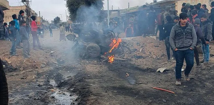 Tel Abyad'da bombalı araçlı saldırı: 2 ölü, 4 yaralı