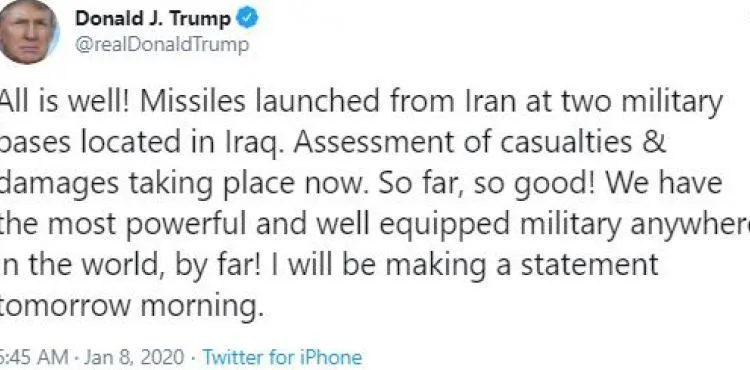 Trump: Kayıp ve hasarların değerlendirilmesi yapılıyor