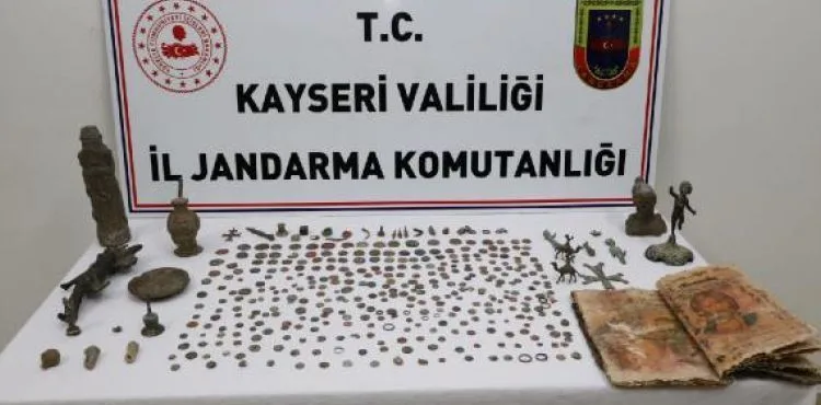Kayseri'de tarihi eser operasyonu: 10 gözaltı