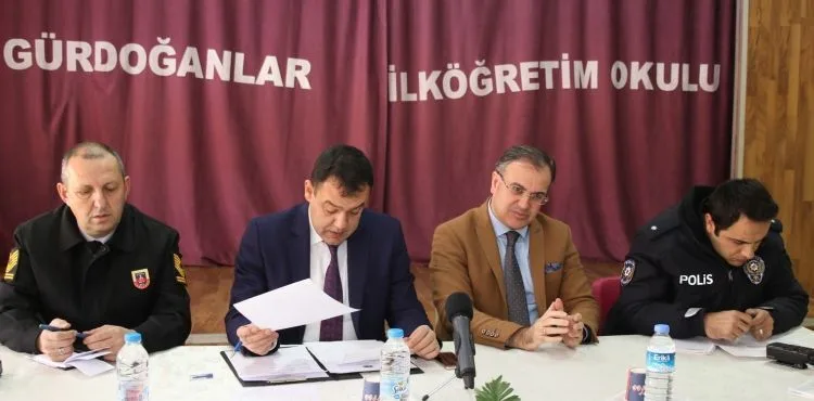 Hacılar'da güvenlik ve muhtarlar toplantısı yapıldı