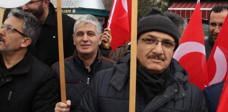 Kayseri'de Trump'ın sözde Orta Doğu Barış Planı protesto edildi