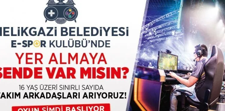 MELİKGAZİ’DE İLK E-SPOR KULÜBÜ KURULUYOR