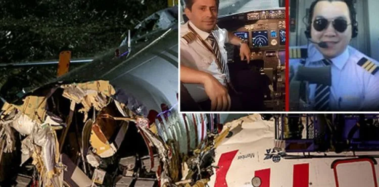 Kaza yapan Pegasus uçağı pilotlarının fotoğrafları