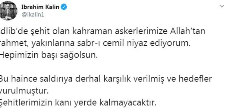 Suriye'den gelen acı haberin ardından Türkiye'den peş peşe sert tepkiler