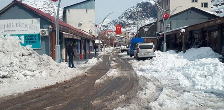 Hakkari- Şırnak karayolu çığ nedeniyle kapandı