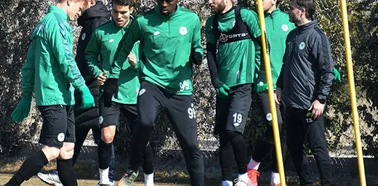 Konyaspor'da Kayserispor maçı hazırlıkları sürüyor