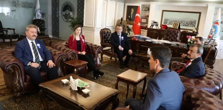 VERGİ DAİRESİ BAŞKANI GÜNÇAVDI’DAN BAŞKAN PALANCIOĞLU’NA ZİYARET