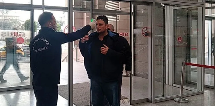 İstanbul Adalet Sarayı'na girenlerin ateşi ölçülmeye başlandı