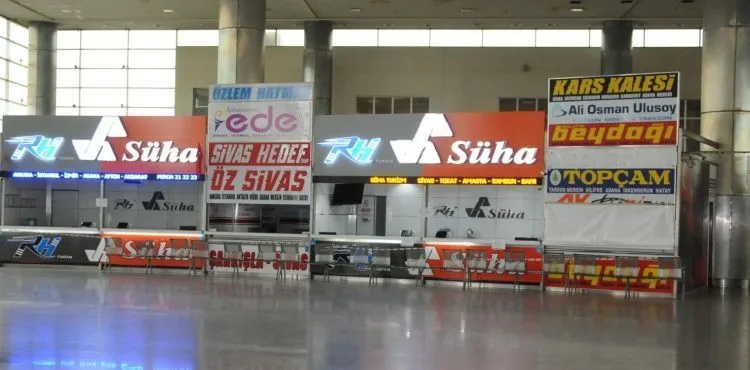 Kayseri'de otobüs terminalinde sessizlik