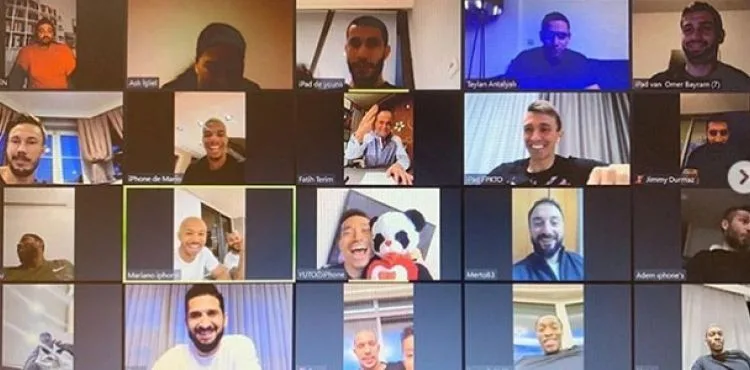 Fatih Terim, Galatasaraylı futbolcularla video konferans üzerinden görüştü