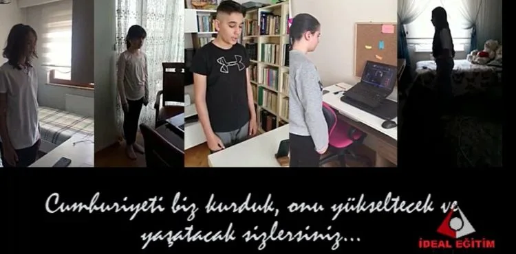 İstiklal Marşı aşkı Corona Tatili dinlemiyor…