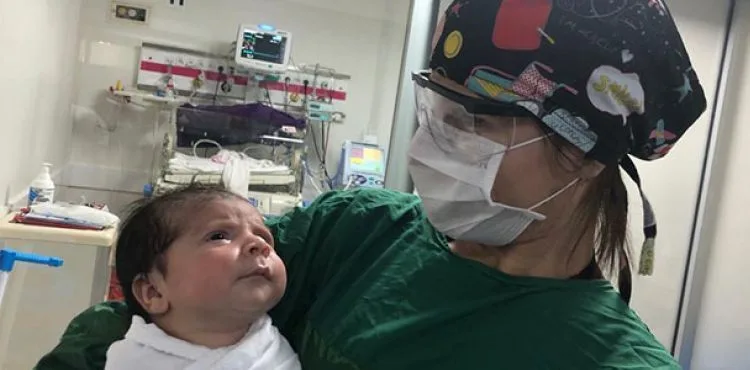 Batman'da 1 aylık Muhammed bebek, koronavirüsü yendi