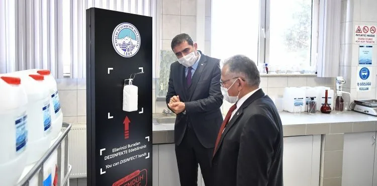 BÜYÜKKILIÇ TALİMAT VERDİ, DEZENFEKTAN ÜRETİMİ DE BAŞLADI
