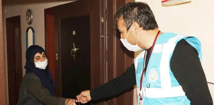 Talas'ta şehit annelerine hediye