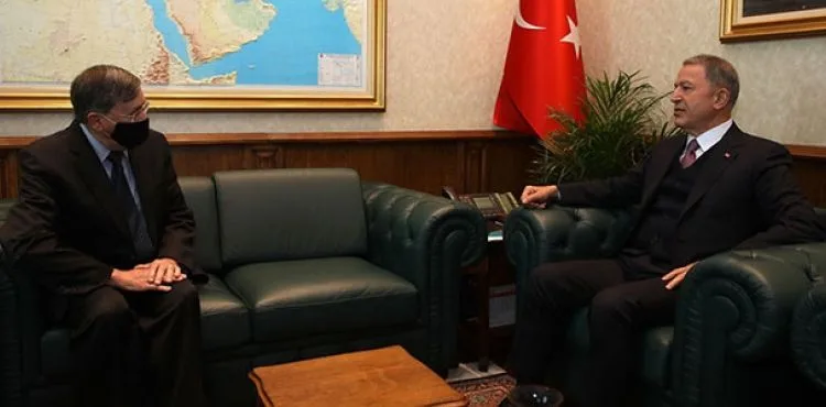 Bakan Akar, ABD Ankara Büyükelçisi Satterfield'i makamında kabul etti