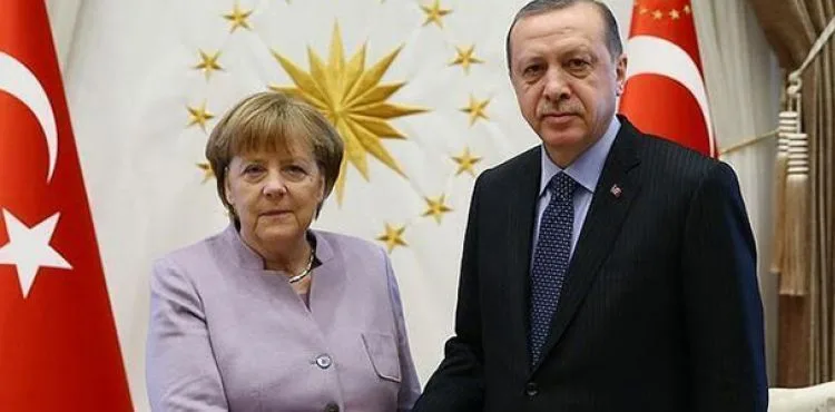 Cumhurbaşkanı Erdoğan, Almanya Başbakanı Merkel ile görüştü