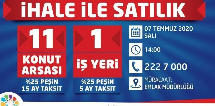KOCASİNAN’DAN 15 AY TAKSİTLİ YATIRIM FIRSATI