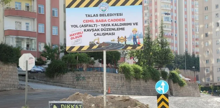 CEMİL BABA CADDESİ YENİLENİYOR