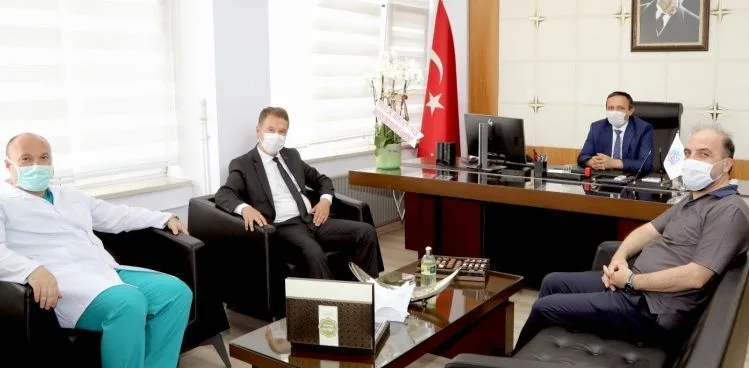ERÜ Rektörü Çalış’tan, Hastaneler Başhekimi Taşdemir’e ziyaret