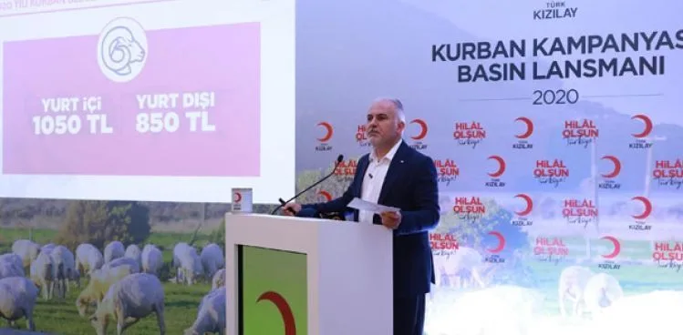 Kızılay vekaleten kurban kesim bedelini açıkladı