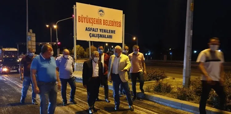 BÜYÜKŞEHİR’DEN GECE MESAİSİ