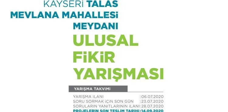 ANAYURT MEYDANI YARIŞMAYLA YENİLENECEK