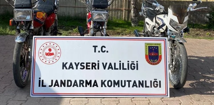 Kayseri'de motosiklet hırsızlığına 2 gözaltı