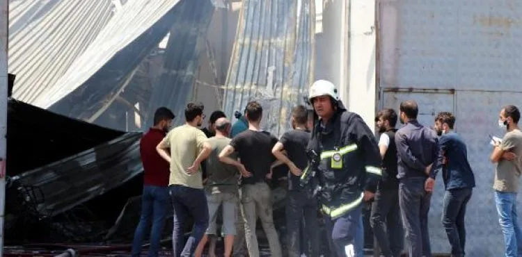 Kayseri'de ambalaj fabrikasında yangın