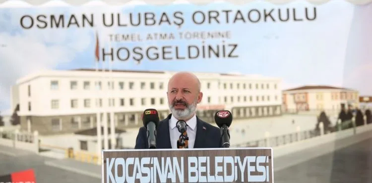 KOCASİNAN’DA 24 DERSLİKLİ ORTAOKUL VE 8 DERSLİKLİ ANAOKULUN TEMELİ ATILDI