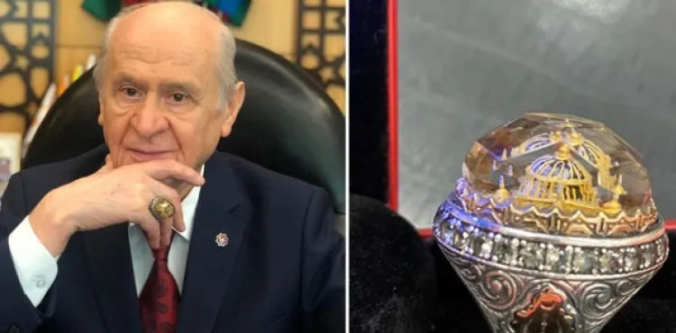 Bahçeli, Ayasofya silüetli yüzük yaptırdı