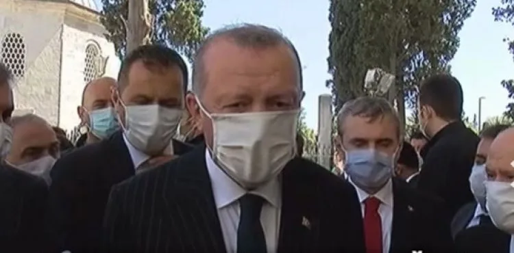 Cumhurbaşkanı Erdoğan: 350 bin kişi bugün Cuma Namazına iştirak etti