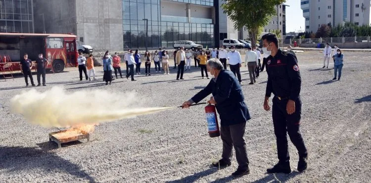 KTO PERSONELİ UYGULAMALI YANGIN TATBİKATI YAPTI