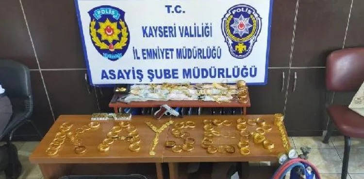 Kayseri'de kuyumcu hırsızı yakalandı