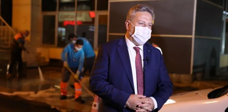 Başkan Dr. Palancıoğlu; “Hastaneler bölgesinde ve sağlık merkezlerinde dezenfekte çalışması devam ediyor”