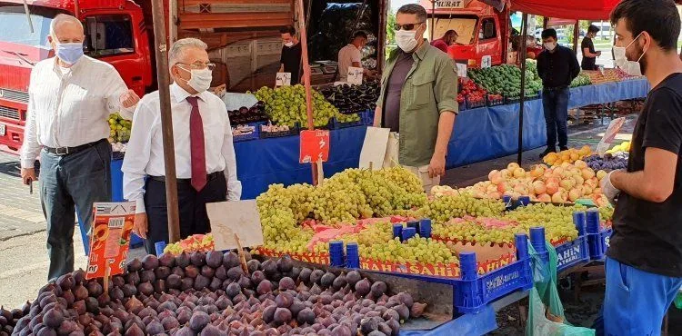 BAŞKAN BÜYÜKKILIÇ SALGIN DENETİMLERİNE DEVAM EDİYOR