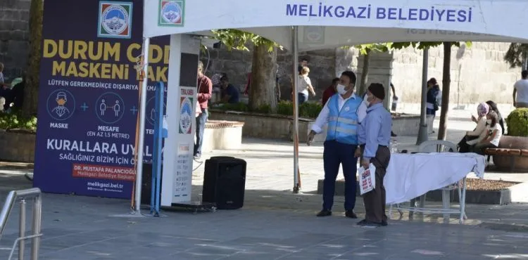 Başkan Dr. Palancıoğlu; “Melikgazi ilçesi umumi hıfzıssıhha kurul kararı gereği yeni tedbir alınmıştır”