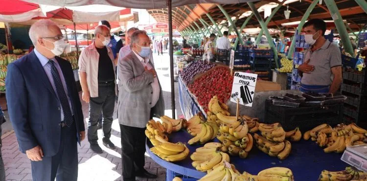 KAYMAKAM DÖNMEZ'DEN BAŞKAN YALÇIN'A KORONAVİRÜS TEŞEKKÜRÜ