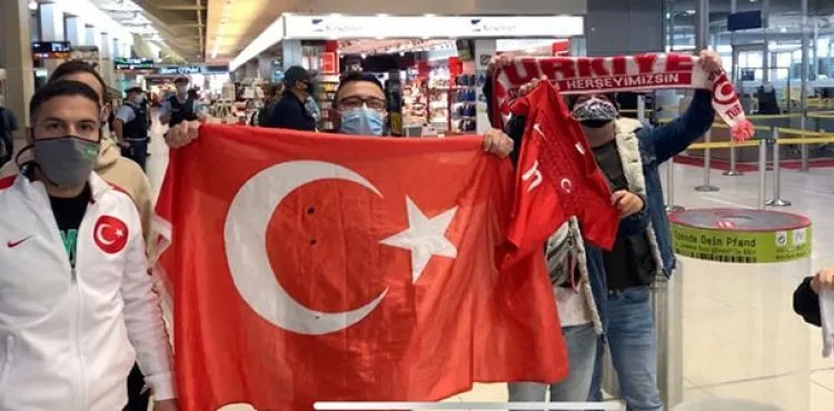 A Milli Futbol Takımı'na Rusya'ya gidişinde yoğun ilgi