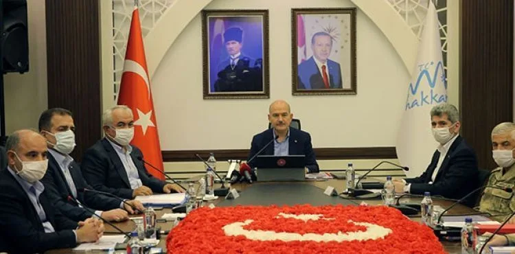 Soylu, Hakkari'de güvenlik toplantısına katıldı